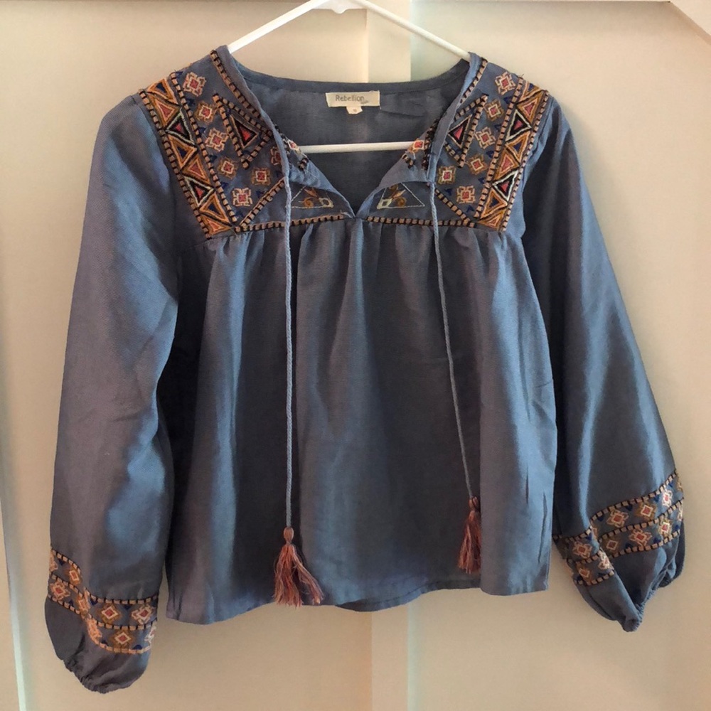 Cutest peasant crop top